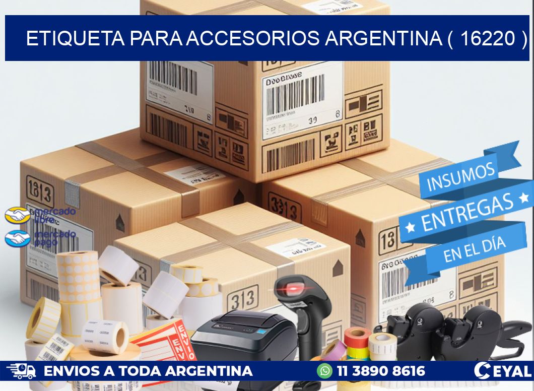 ETIQUETA PARA ACCESORIOS ARGENTINA ( 16220 )