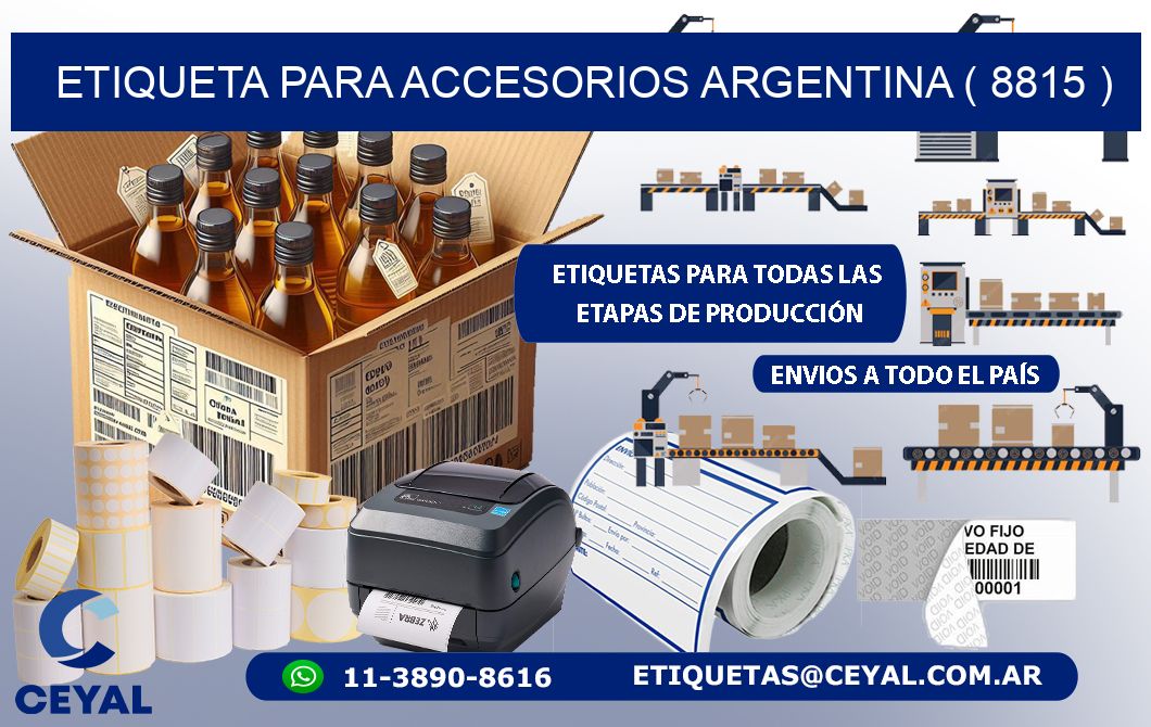 ETIQUETA PARA ACCESORIOS ARGENTINA ( 8815 )