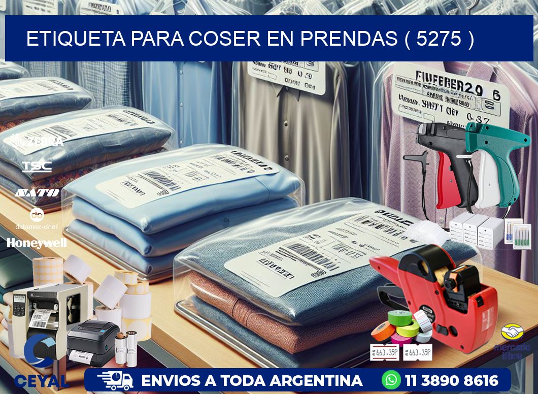 ETIQUETA PARA COSER EN PRENDAS ( 5275 )
