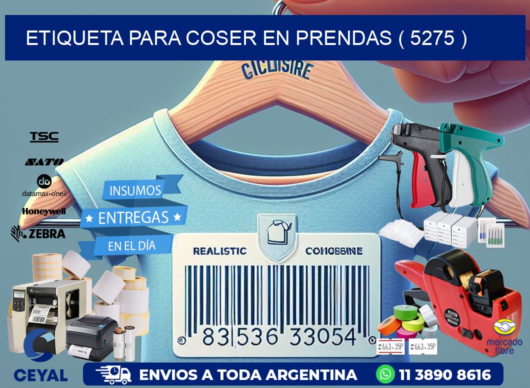 ETIQUETA PARA COSER EN PRENDAS ( 5275 )