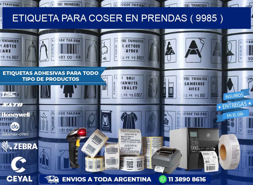 ETIQUETA PARA COSER EN PRENDAS ( 9985 )