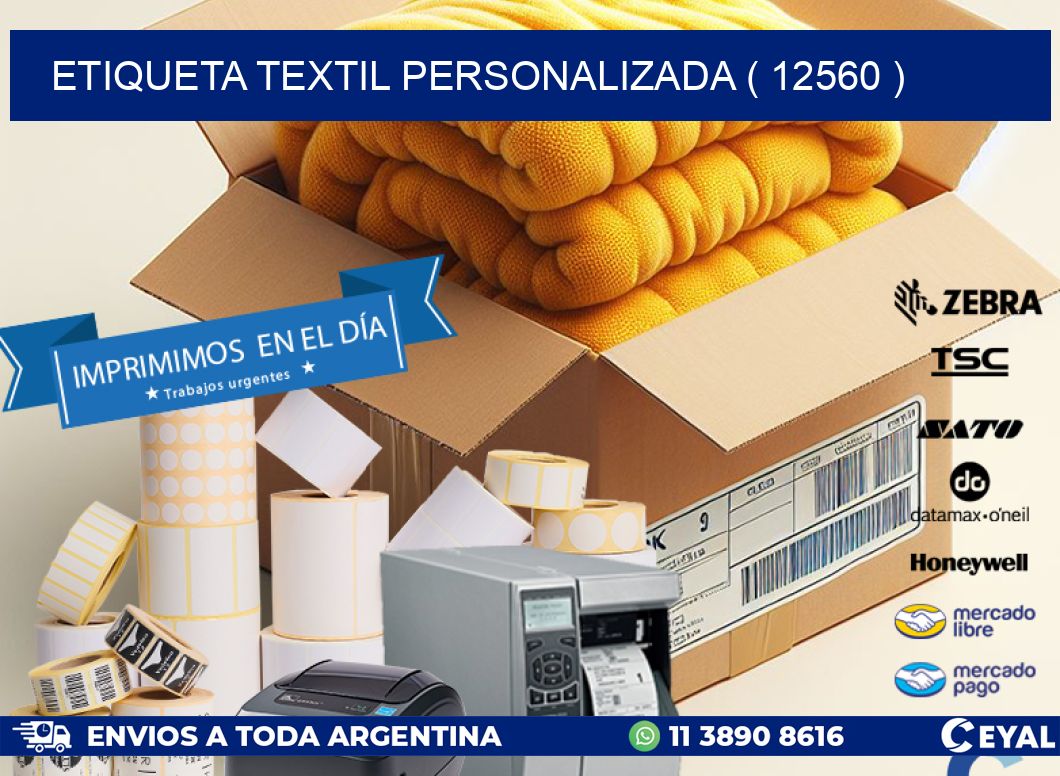 ETIQUETA TEXTIL PERSONALIZADA ( 12560 )