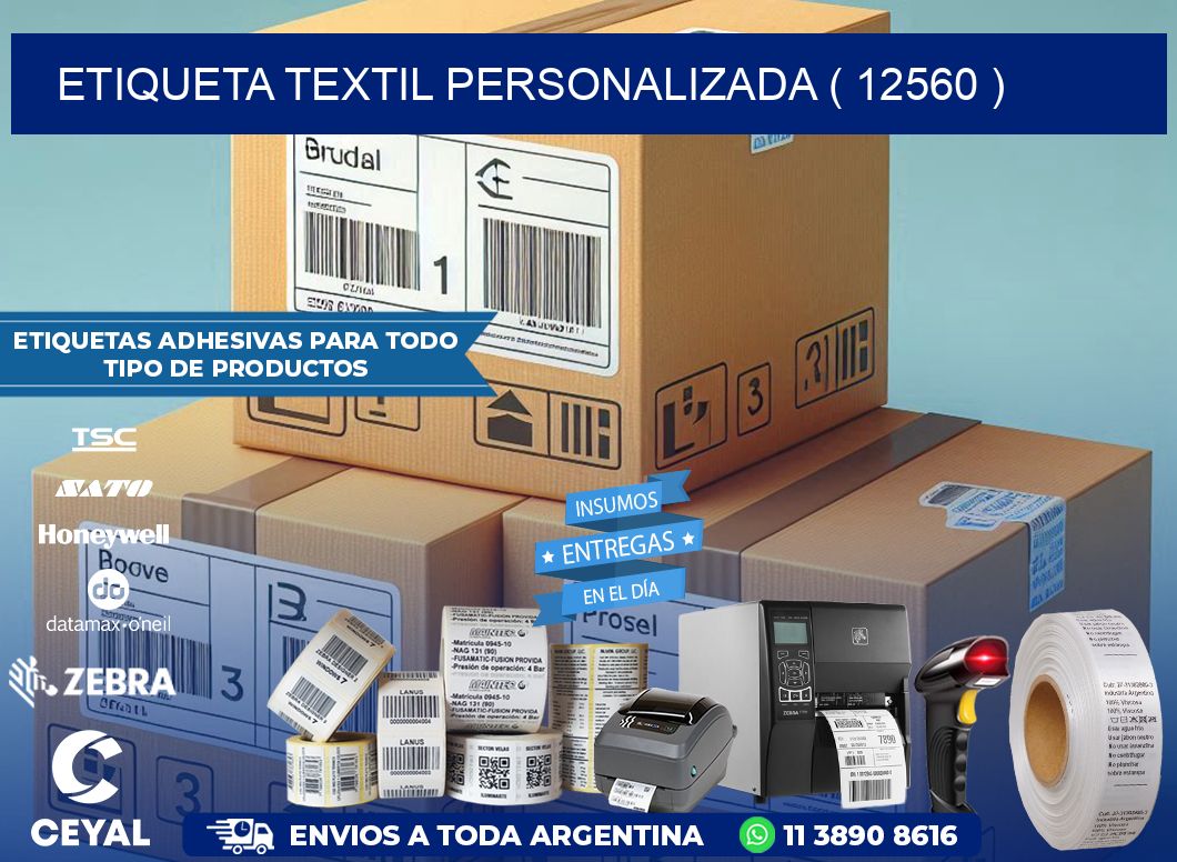 ETIQUETA TEXTIL PERSONALIZADA ( 12560 )