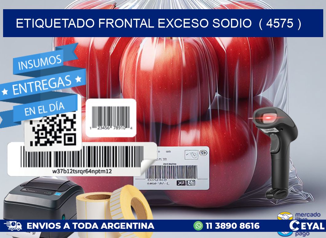 ETIQUETADO FRONTAL EXCESO SODIO  ( 4575 )
