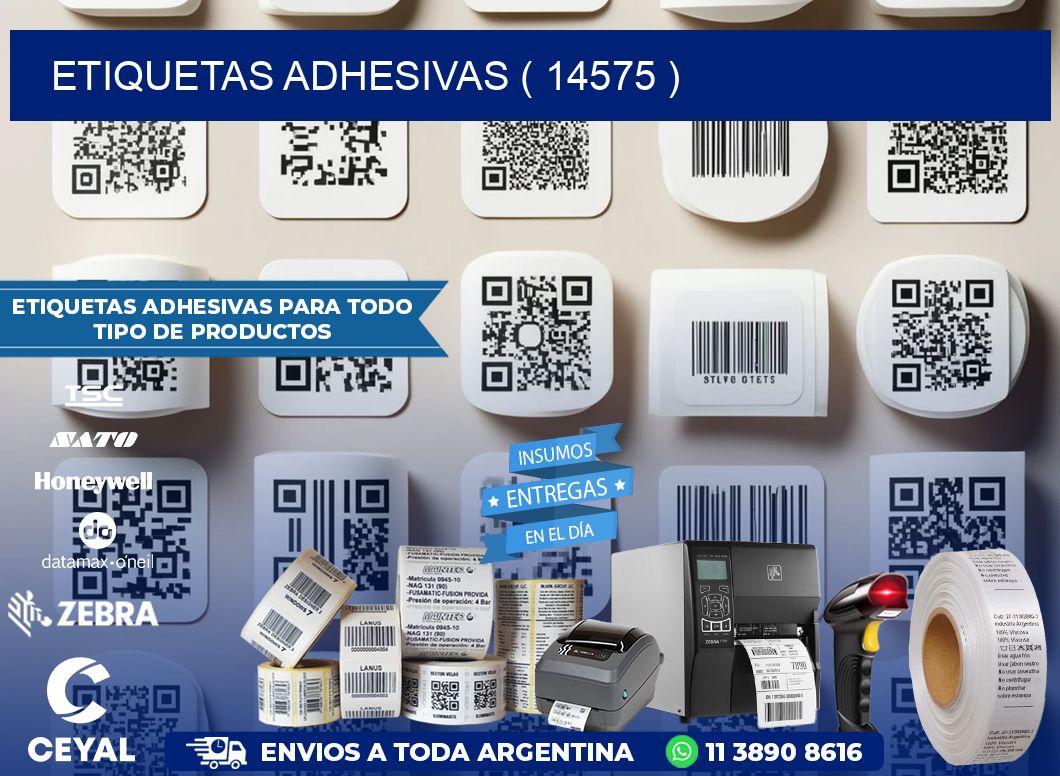 ETIQUETAS ADHESIVAS ( 14575 )