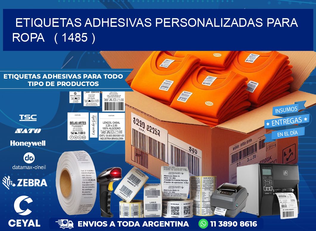 ETIQUETAS ADHESIVAS PERSONALIZADAS PARA ROPA   ( 1485 )