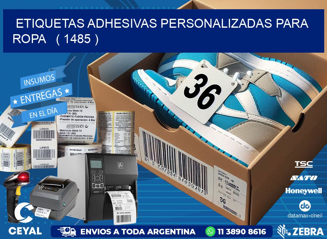 ETIQUETAS ADHESIVAS PERSONALIZADAS PARA ROPA   ( 1485 )
