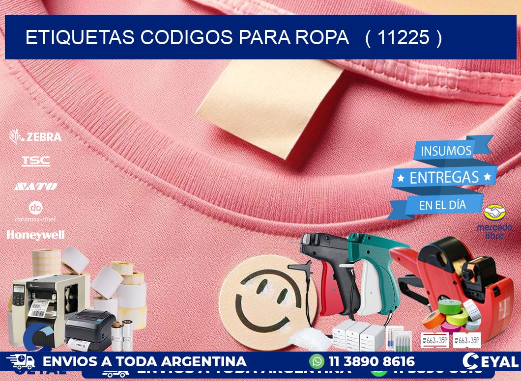 ETIQUETAS CODIGOS PARA ROPA   ( 11225 )