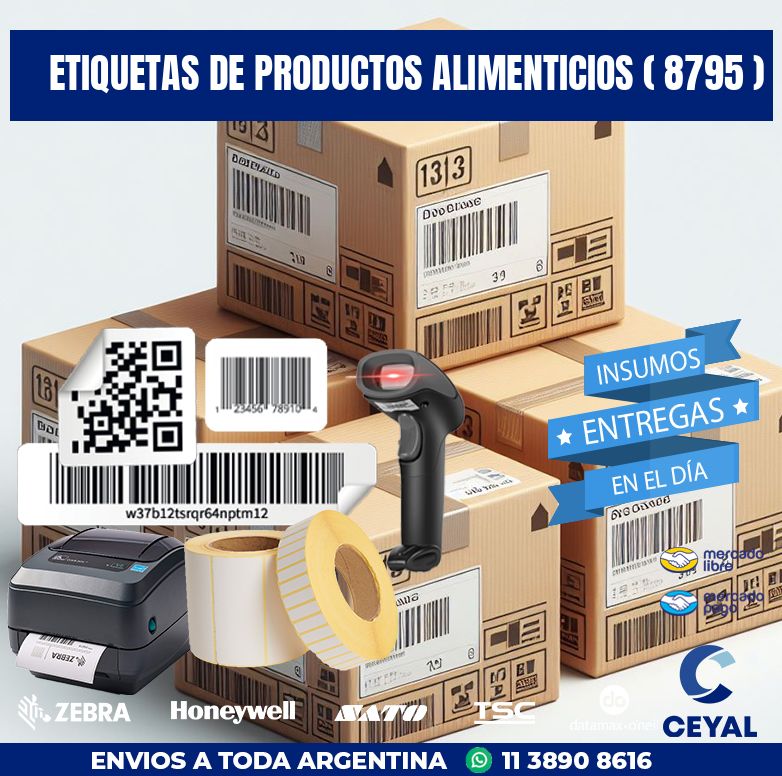 ETIQUETAS DE PRODUCTOS ALIMENTICIOS ( 8795 )