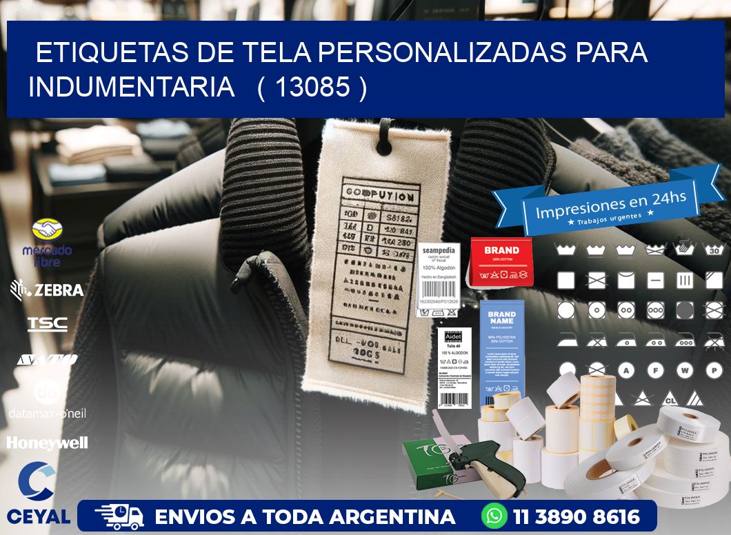 ETIQUETAS DE TELA PERSONALIZADAS PARA INDUMENTARIA   ( 13085 )