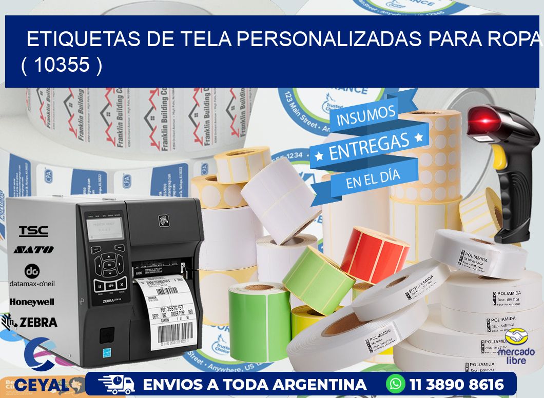 ETIQUETAS DE TELA PERSONALIZADAS PARA ROPA ( 10355 )