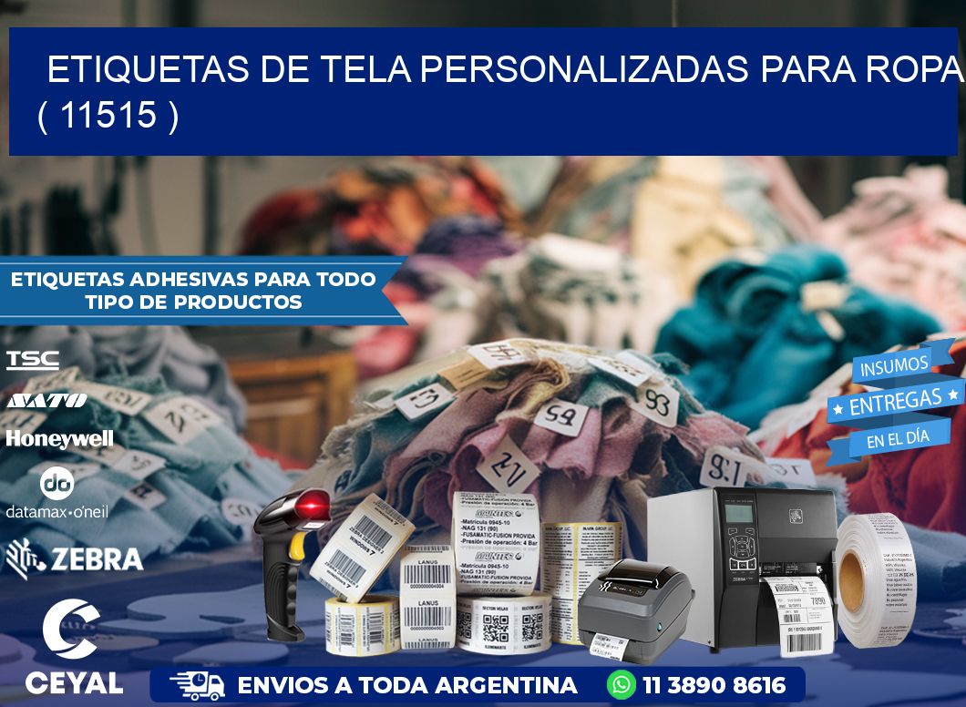 ETIQUETAS DE TELA PERSONALIZADAS PARA ROPA ( 11515 )