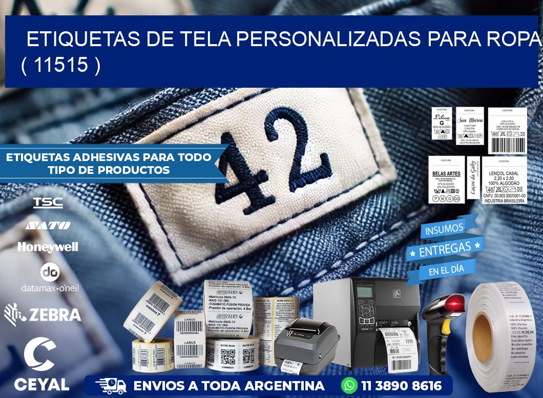 ETIQUETAS DE TELA PERSONALIZADAS PARA ROPA ( 11515 )