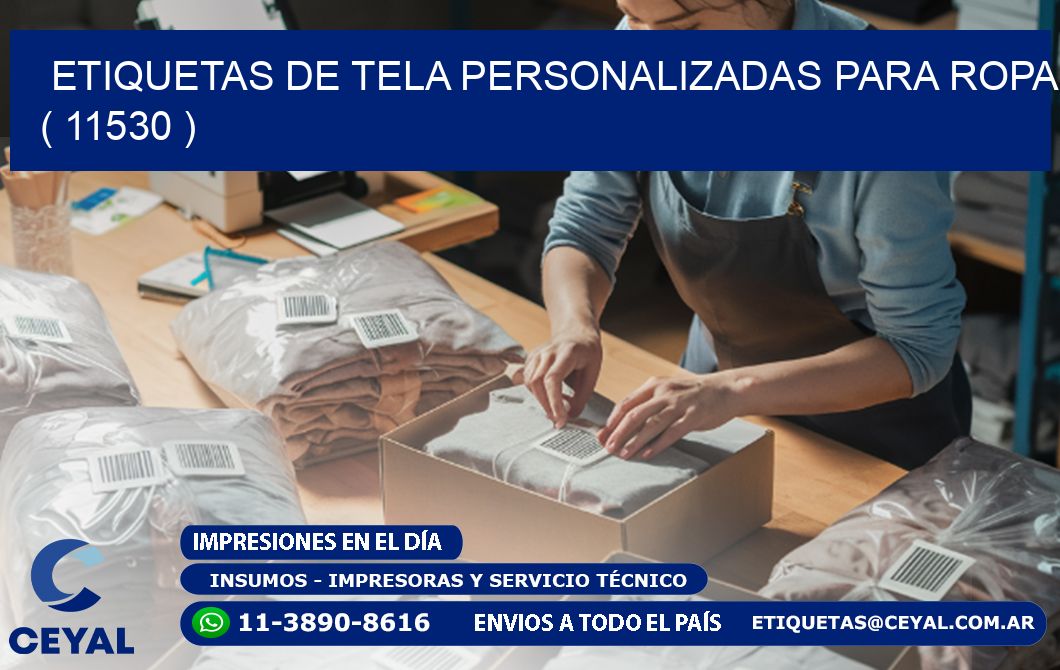 ETIQUETAS DE TELA PERSONALIZADAS PARA ROPA ( 11530 )