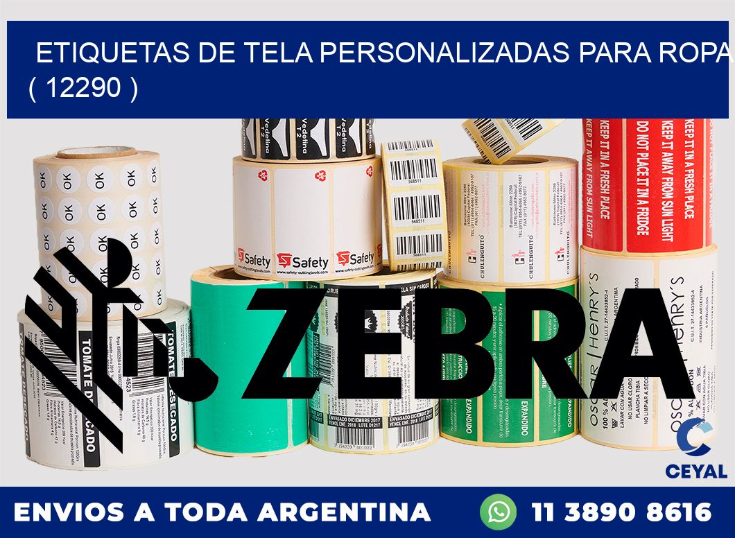 ETIQUETAS DE TELA PERSONALIZADAS PARA ROPA ( 12290 )