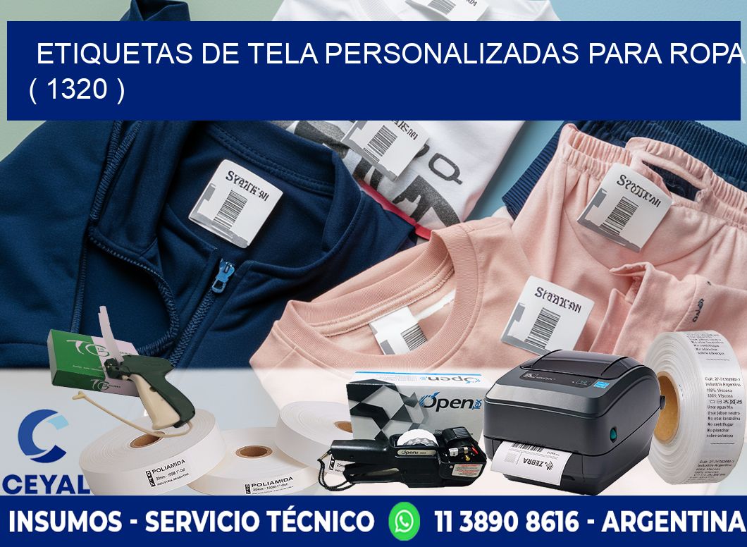 ETIQUETAS DE TELA PERSONALIZADAS PARA ROPA ( 1320 )