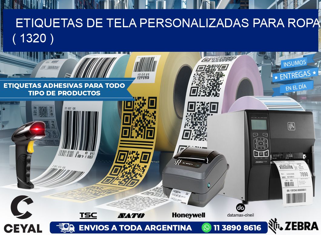 ETIQUETAS DE TELA PERSONALIZADAS PARA ROPA ( 1320 )