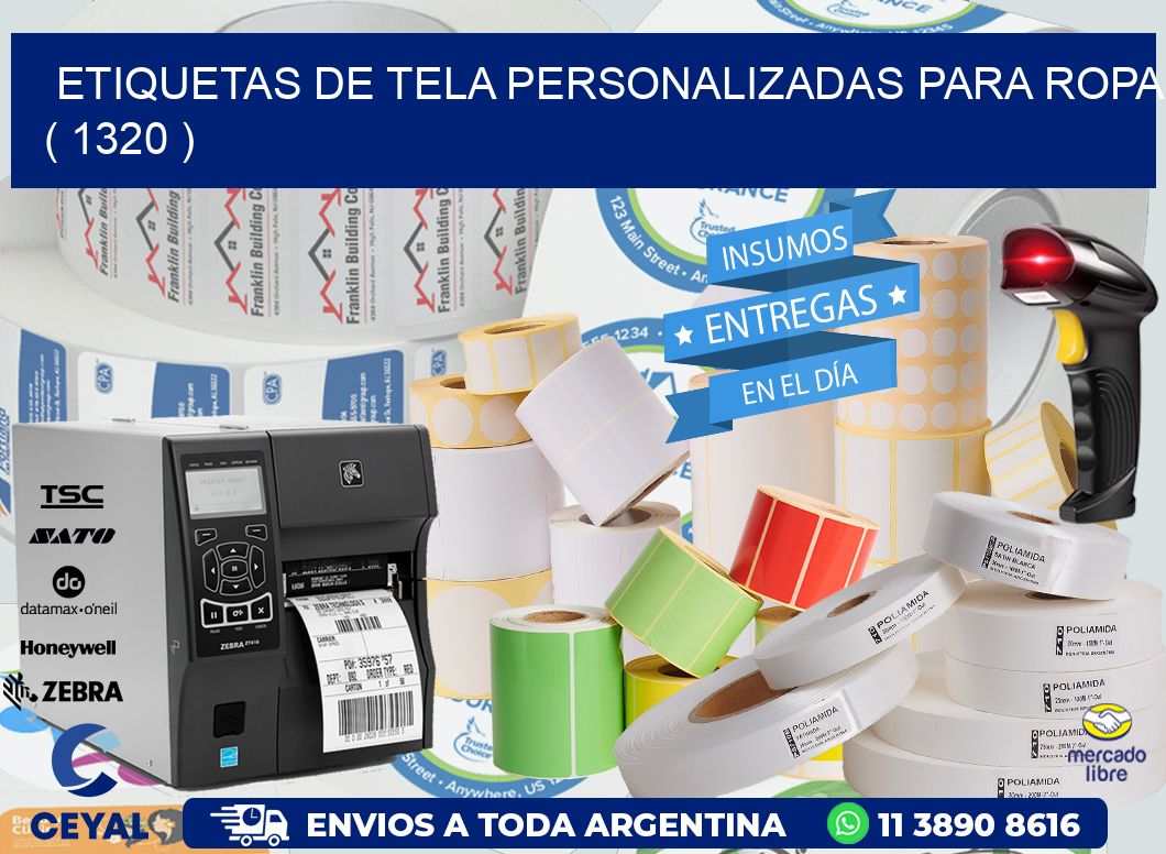 ETIQUETAS DE TELA PERSONALIZADAS PARA ROPA ( 1320 )