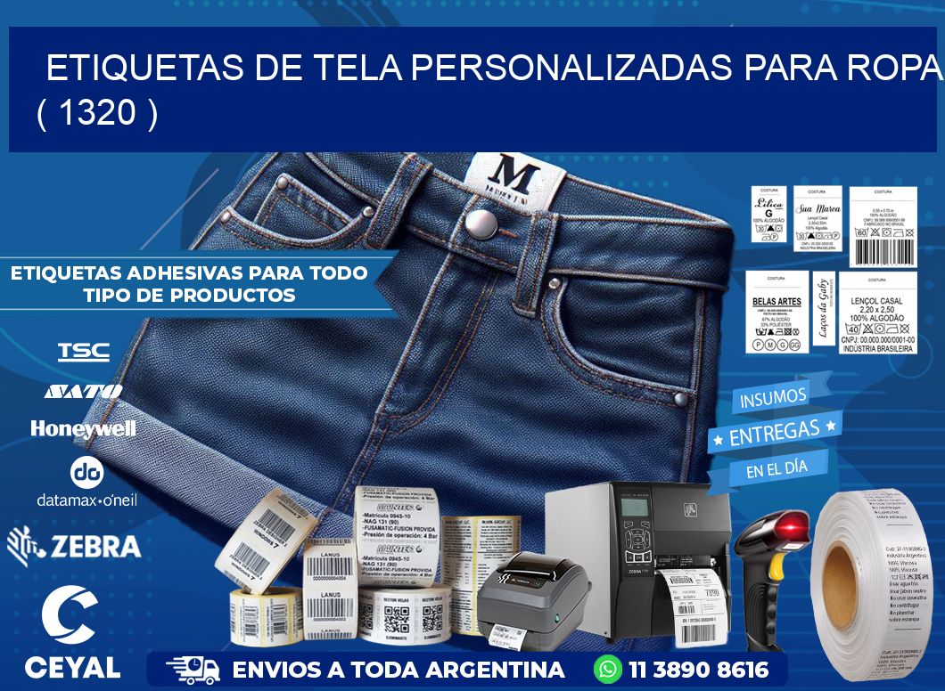 ETIQUETAS DE TELA PERSONALIZADAS PARA ROPA ( 1320 )