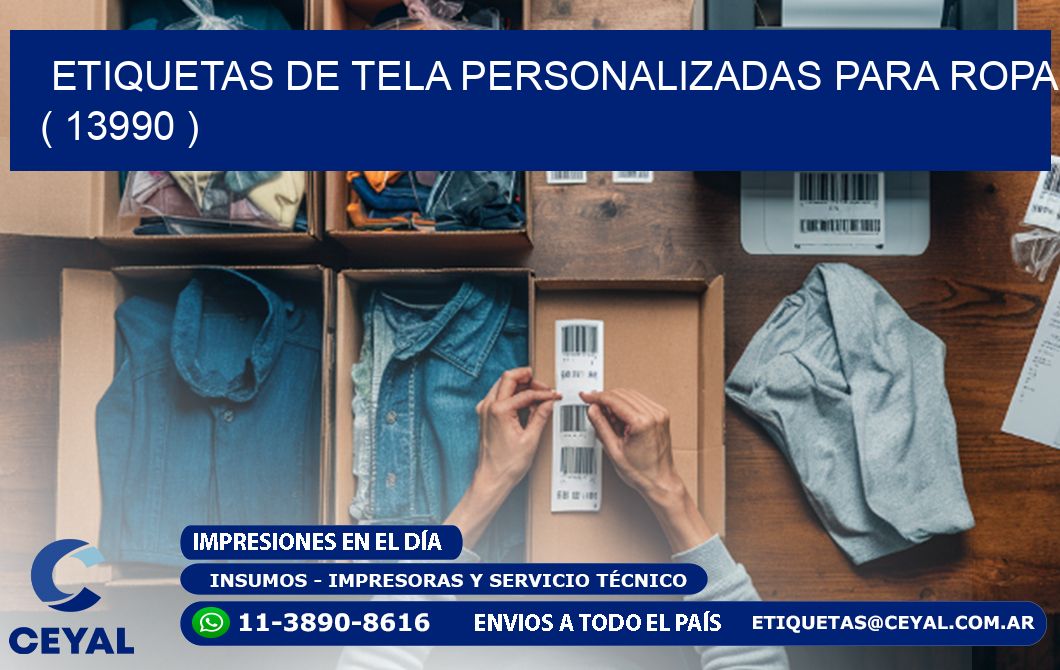ETIQUETAS DE TELA PERSONALIZADAS PARA ROPA ( 13990 )