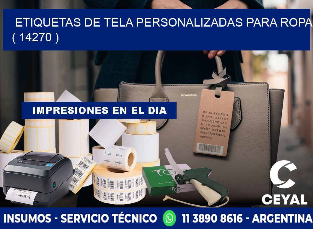 ETIQUETAS DE TELA PERSONALIZADAS PARA ROPA ( 14270 )