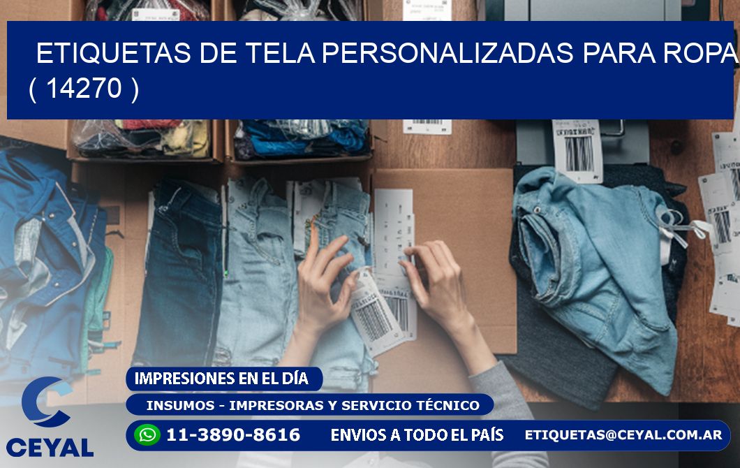 ETIQUETAS DE TELA PERSONALIZADAS PARA ROPA ( 14270 )
