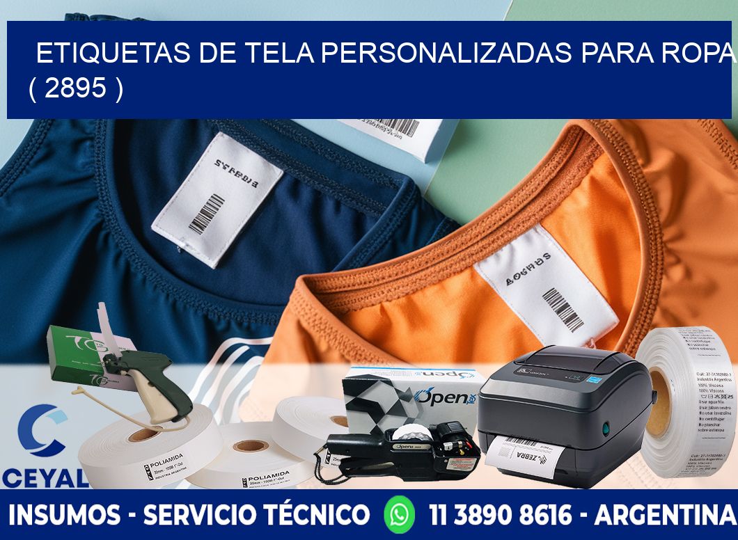 ETIQUETAS DE TELA PERSONALIZADAS PARA ROPA ( 2895 )