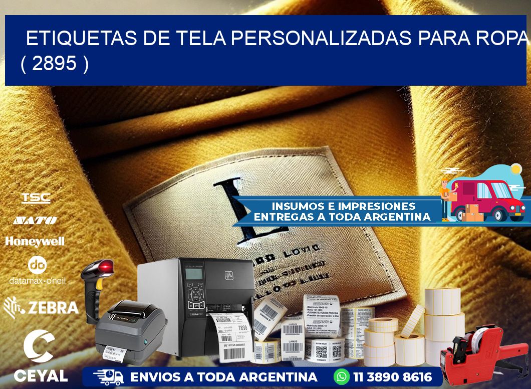 ETIQUETAS DE TELA PERSONALIZADAS PARA ROPA ( 2895 )