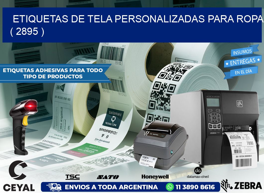 ETIQUETAS DE TELA PERSONALIZADAS PARA ROPA ( 2895 )