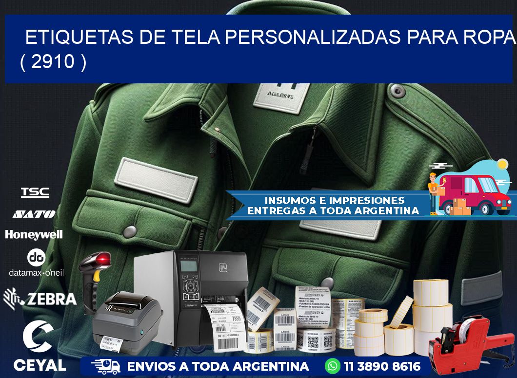 ETIQUETAS DE TELA PERSONALIZADAS PARA ROPA ( 2910 )