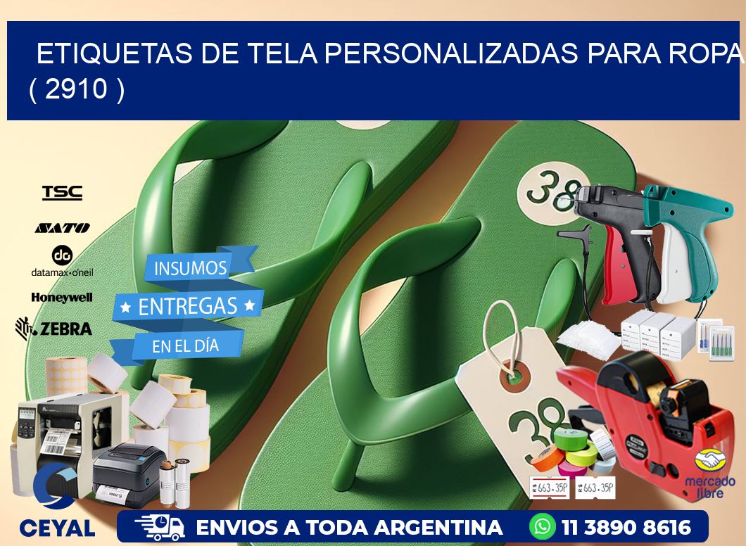 ETIQUETAS DE TELA PERSONALIZADAS PARA ROPA ( 2910 )