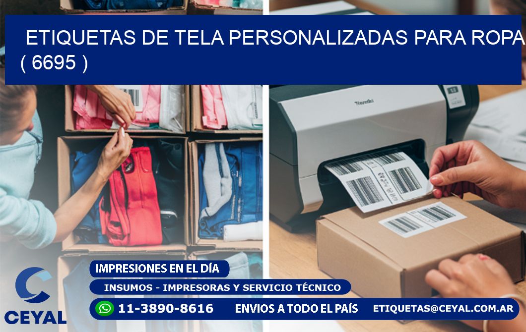 ETIQUETAS DE TELA PERSONALIZADAS PARA ROPA ( 6695 )