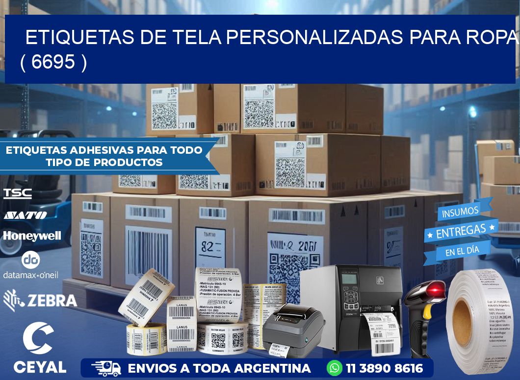 ETIQUETAS DE TELA PERSONALIZADAS PARA ROPA ( 6695 )