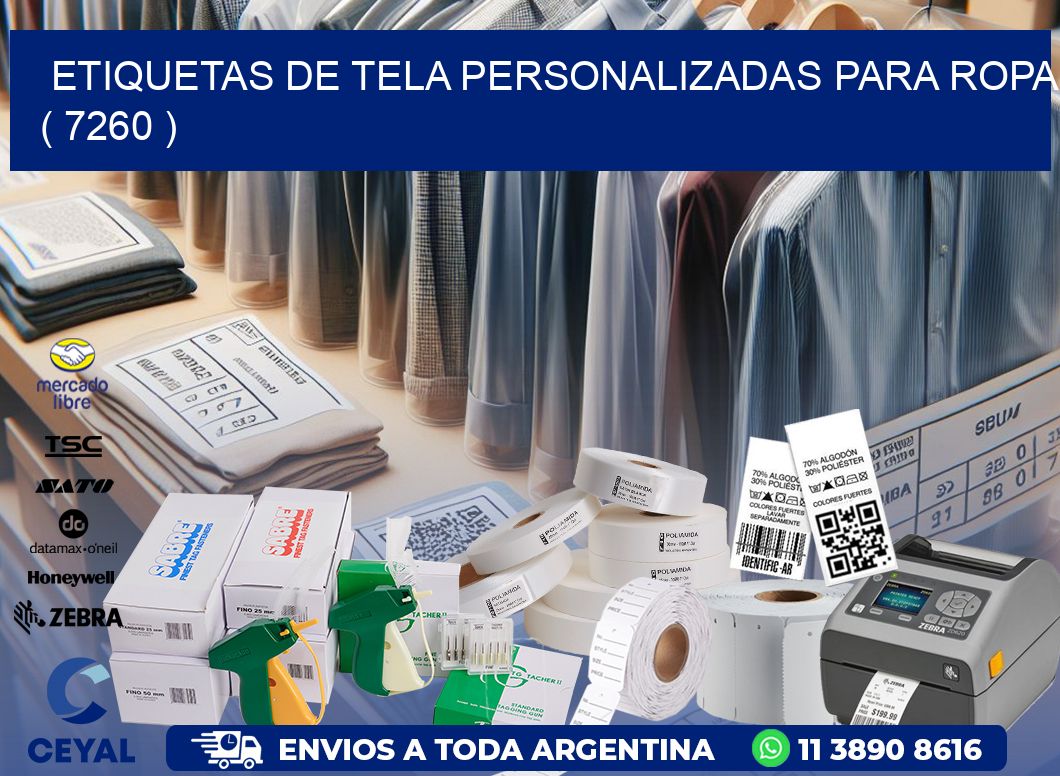 ETIQUETAS DE TELA PERSONALIZADAS PARA ROPA ( 7260 )