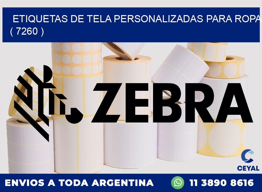 ETIQUETAS DE TELA PERSONALIZADAS PARA ROPA ( 7260 )