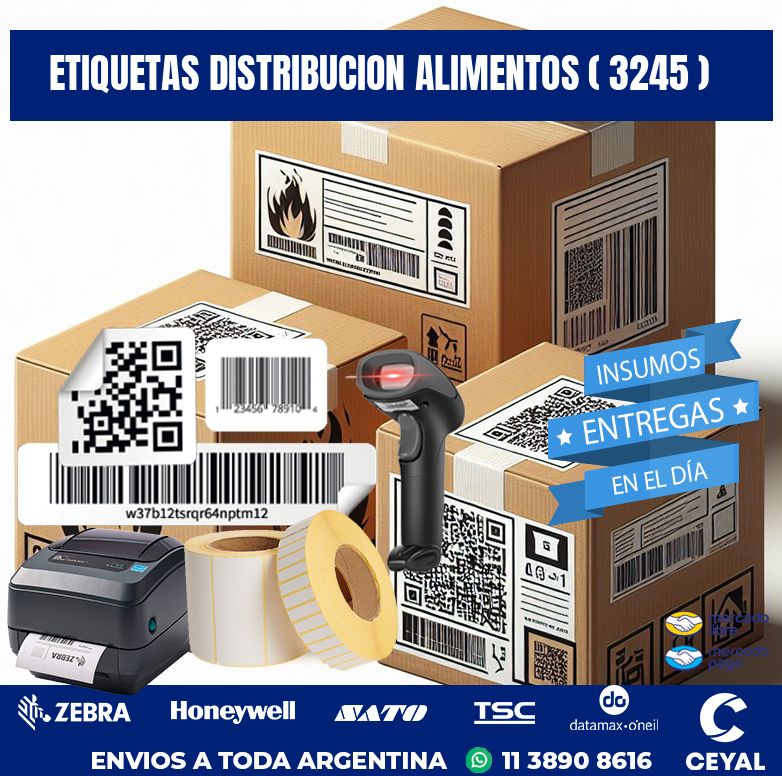 ETIQUETAS DISTRIBUCION ALIMENTOS ( 3245 )
