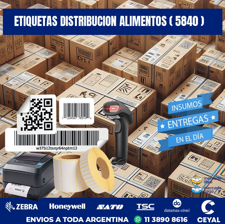 ETIQUETAS DISTRIBUCION ALIMENTOS ( 5840 )