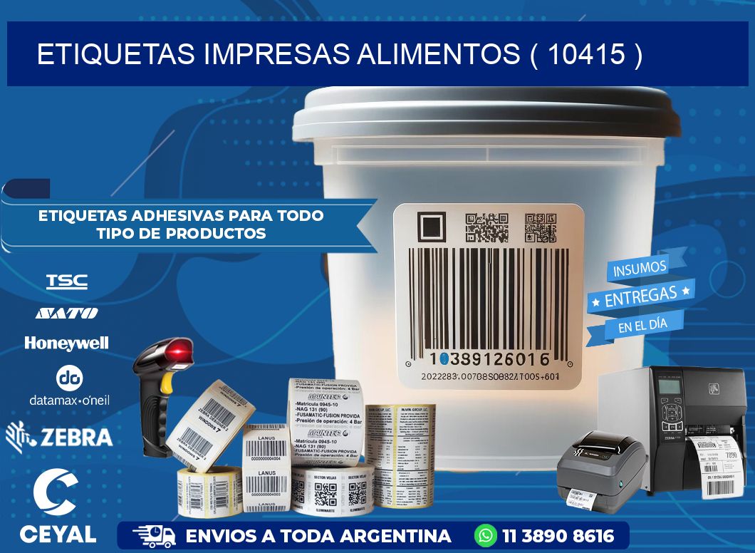 ETIQUETAS IMPRESAS ALIMENTOS ( 10415 )