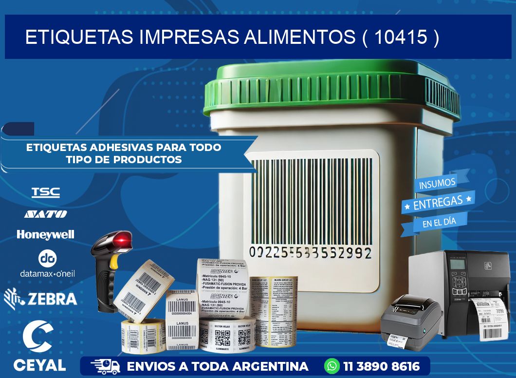 ETIQUETAS IMPRESAS ALIMENTOS ( 10415 )
