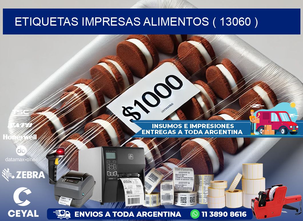 ETIQUETAS IMPRESAS ALIMENTOS ( 13060 )