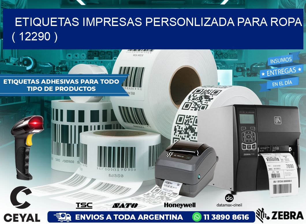 ETIQUETAS IMPRESAS PERSONLIZADA PARA ROPA ( 12290 )
