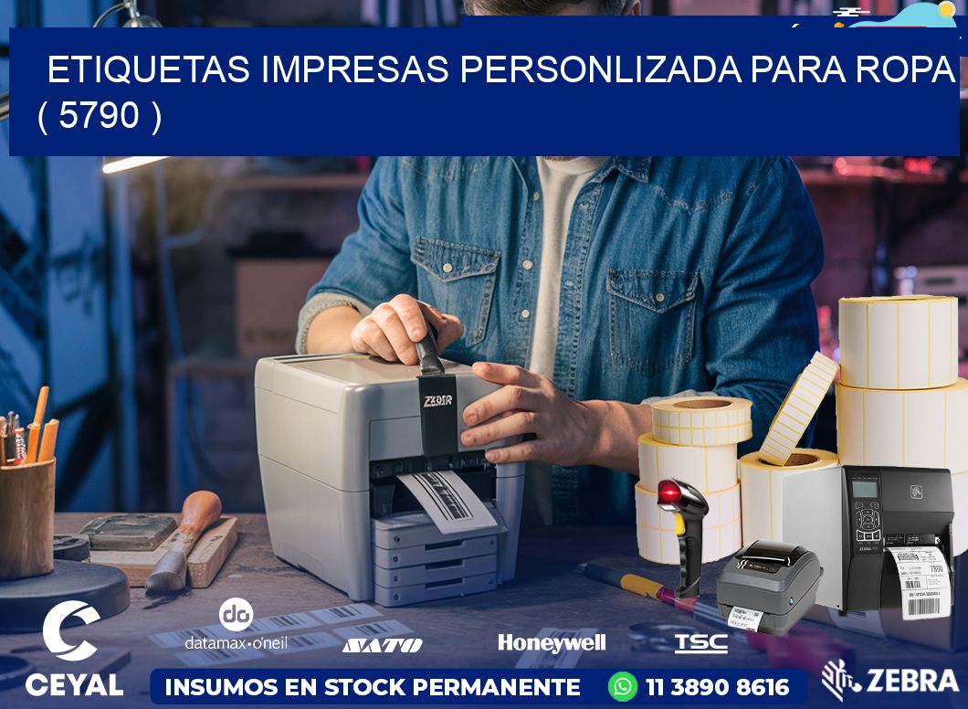 ETIQUETAS IMPRESAS PERSONLIZADA PARA ROPA ( 5790 )