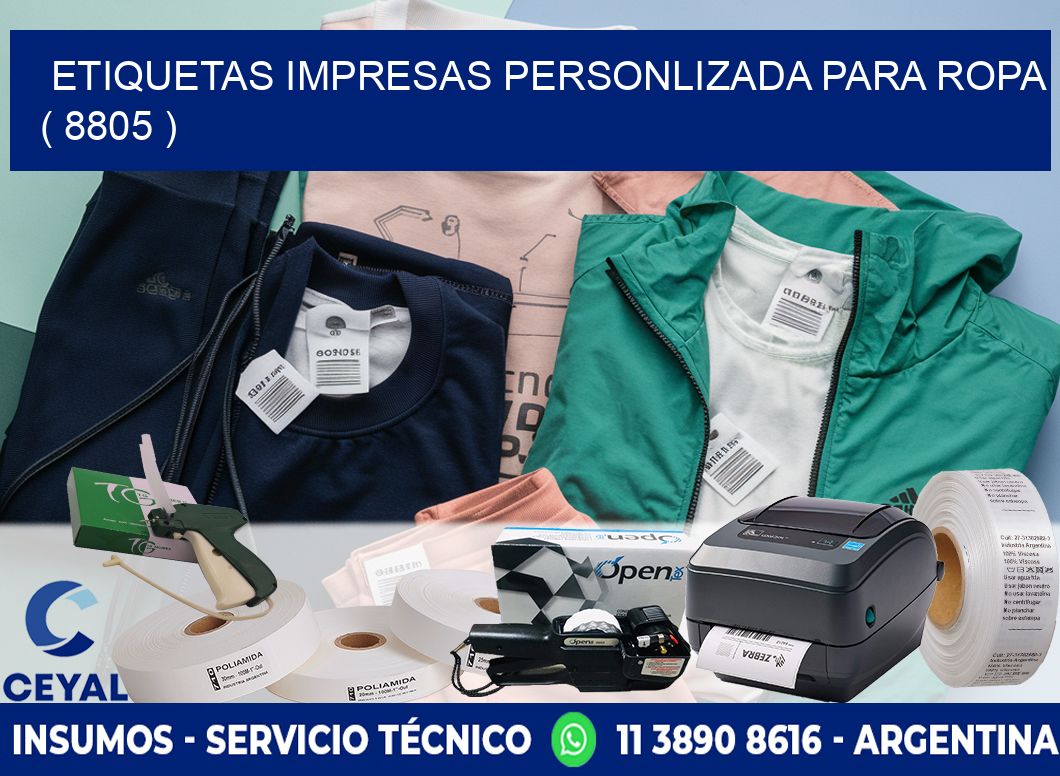 ETIQUETAS IMPRESAS PERSONLIZADA PARA ROPA ( 8805 )