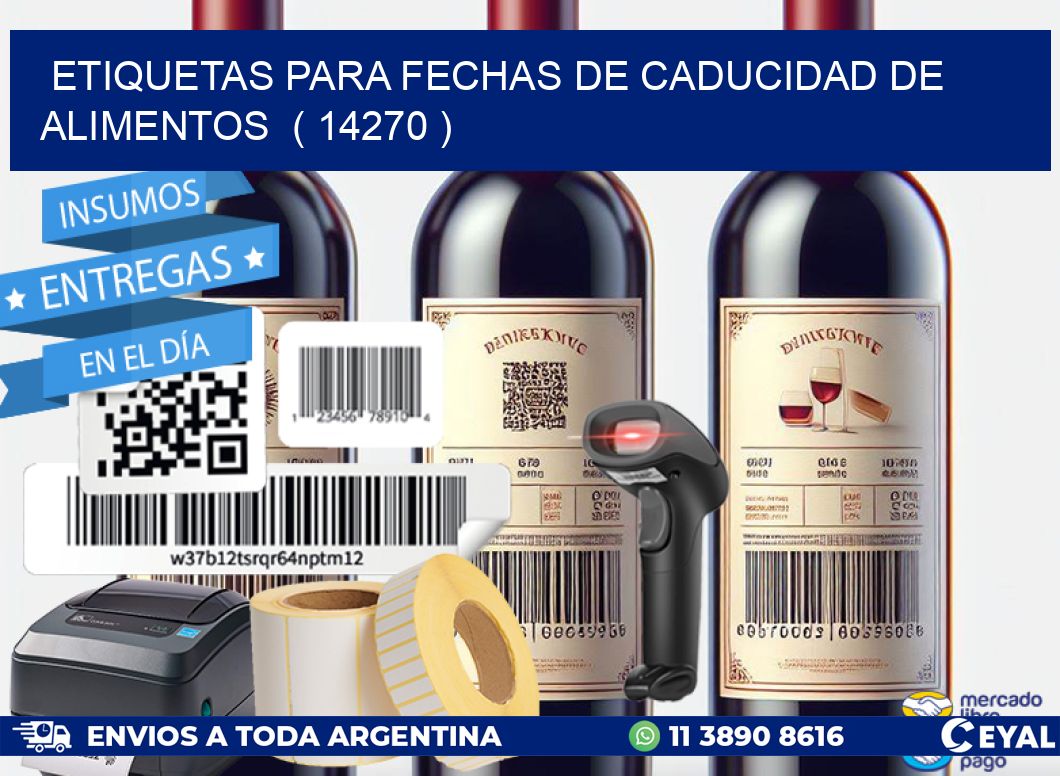 ETIQUETAS PARA FECHAS DE CADUCIDAD DE ALIMENTOS  ( 14270 )