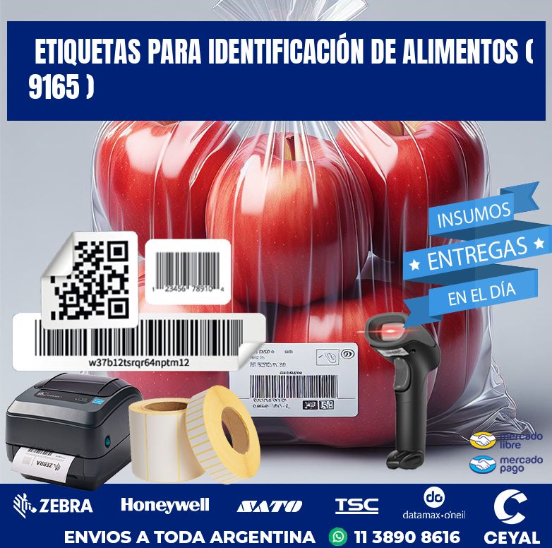 ETIQUETAS PARA IDENTIFICACIÓN DE ALIMENTOS ( 9165 )