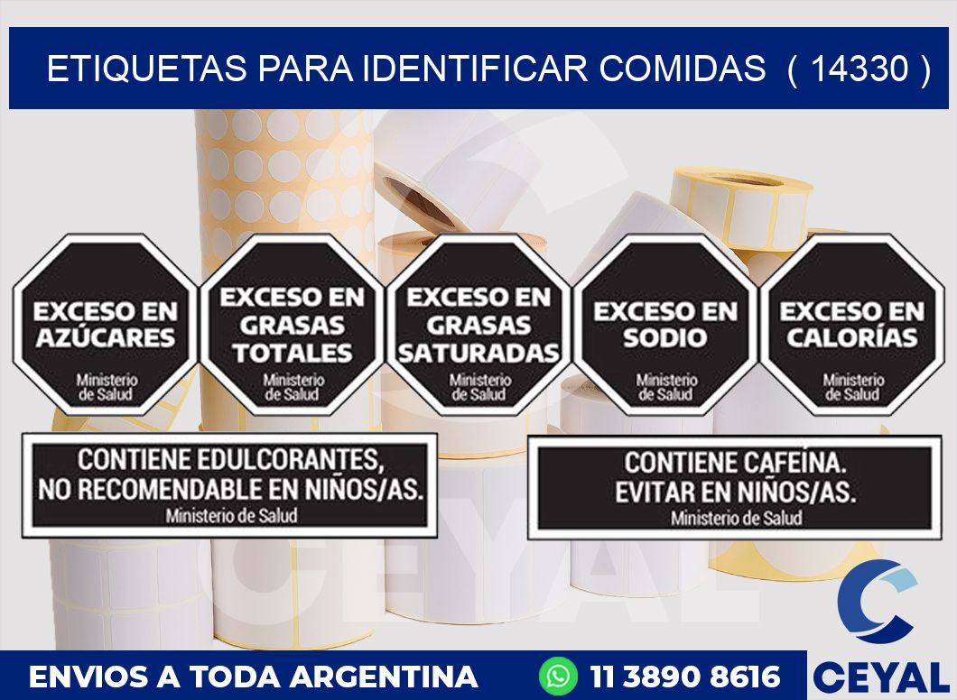 ETIQUETAS PARA IDENTIFICAR COMIDAS  ( 14330 )