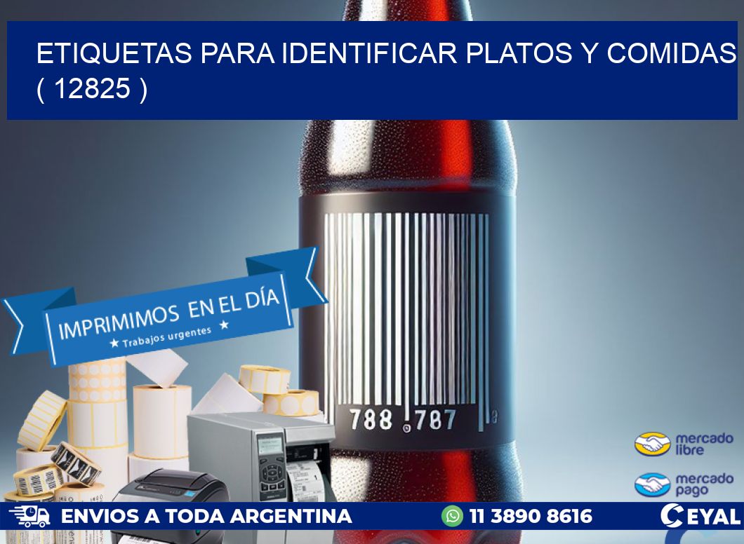 ETIQUETAS PARA IDENTIFICAR PLATOS Y COMIDAS  ( 12825 )