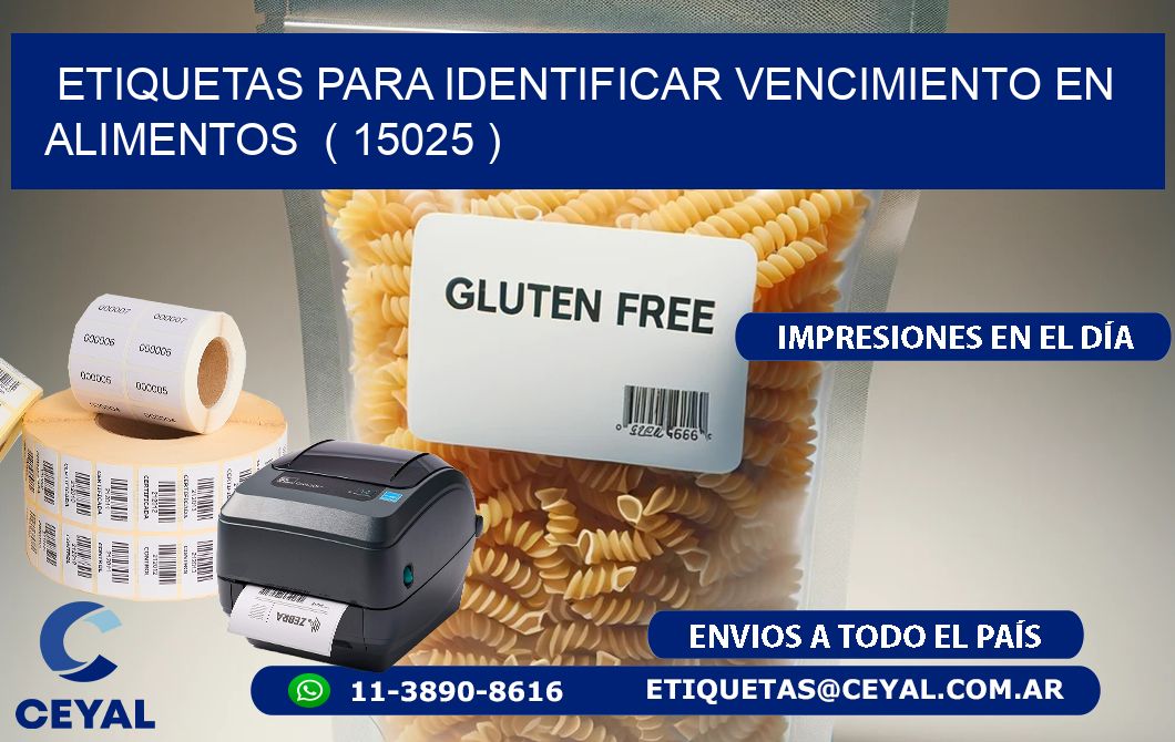 ETIQUETAS PARA IDENTIFICAR VENCIMIENTO EN ALIMENTOS  ( 15025 )