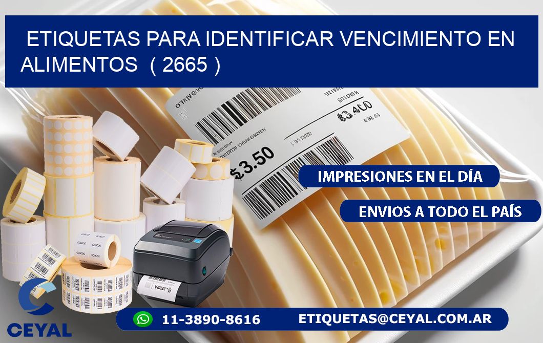 ETIQUETAS PARA IDENTIFICAR VENCIMIENTO EN ALIMENTOS  ( 2665 )