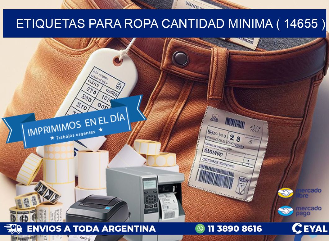 ETIQUETAS PARA ROPA CANTIDAD MINIMA ( 14655 )